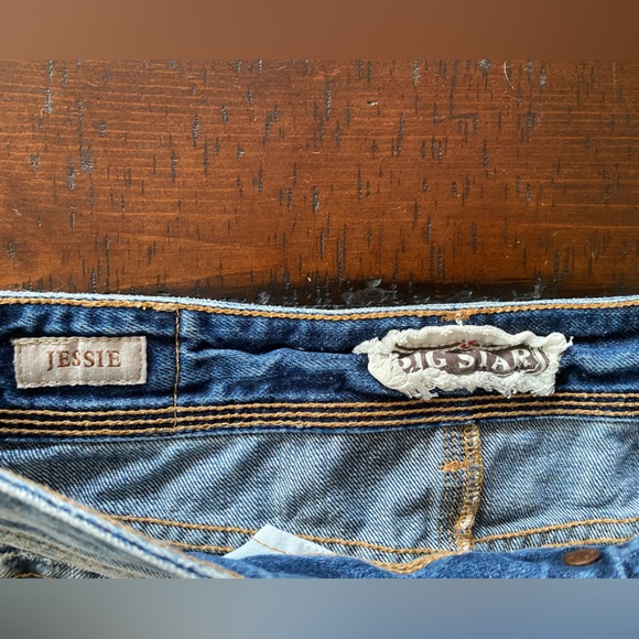 Vintage authentic Big Star Jessie mini jean skirt size 28 R BNWT Y2K - Picture 4 of 9